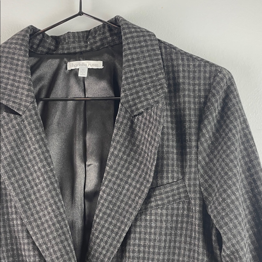Charlotte Russe Houndstooth Blazer Size M - Picture 3 of 9